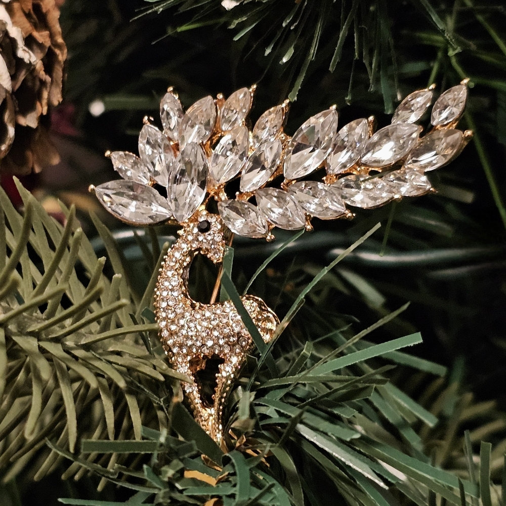 Christmas Reindeer Brooch